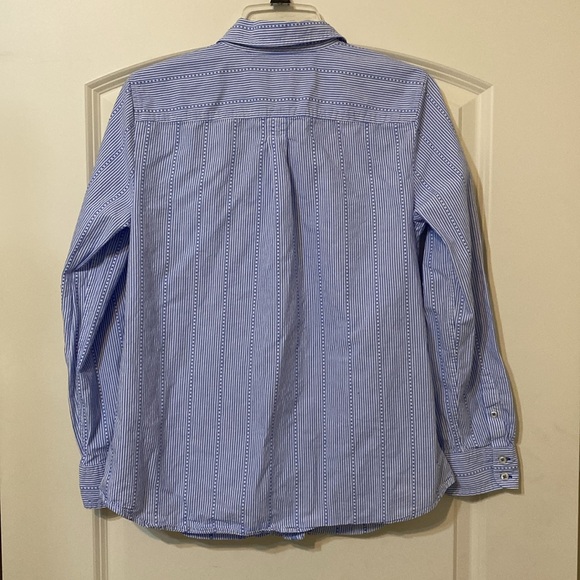 Talbots stripe pattern button down Size M - Picture 5 of 9